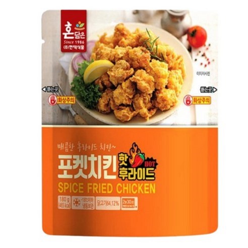 한맥푸드 냉동 포켓치킨 핫후라이드 180g 10개 편의점 매운순살치킨