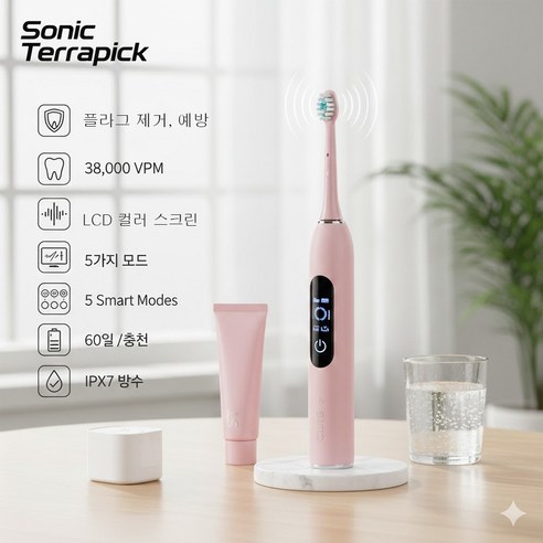 프로벨 소닉테라픽 프로벨 음파칫솔 핑크
