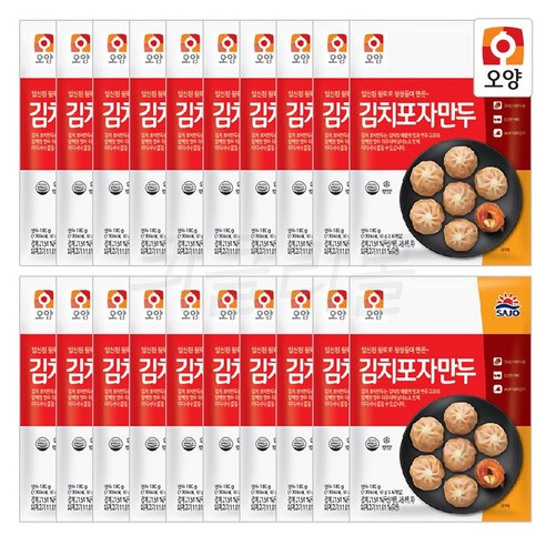 사조오양 김치 포자만두 180gx10봉, 180g, 20개