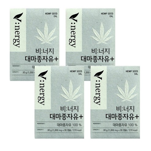 휴럼 비너지 대마종자유 플러스 1000mg x 30캡슐