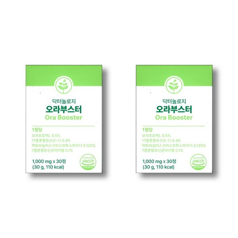 닥터놀로지 오라부스터 의사개발 구강유산균 특허 원료 4종 배합