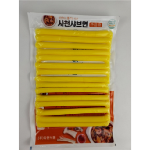 (농부사랑 콩마을) 국내제조 다원 사천샤브면 냉장 뉴진면 일자형 분모자 당면 마라탕재료, 250g, 40개
