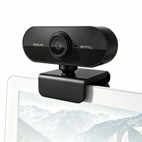 1080P HD 웹캠 내장마이크 USB2.0 카메라 화상회의 온라인수업 방송용 pc 웹캠, 검은색-865, BLZ-33