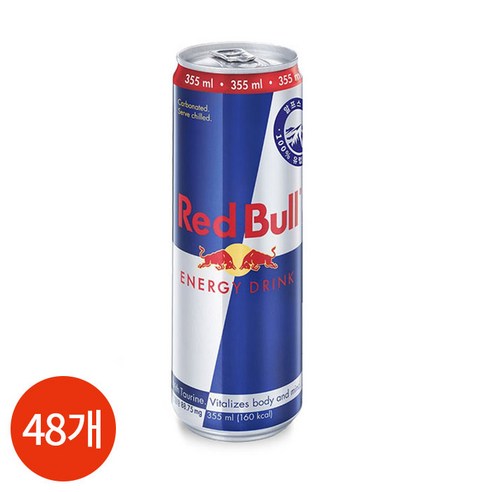 레드불 에너지 드링크 355ml, 355ml, 48개