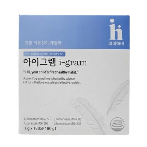 [인기상품][정품] 아이하이 아이그램 igram 다이어트 I 유산균 I 아이유산균 4종유산균&유기농원료&간편한 딸기맛유산균, 180개