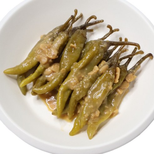 여우마을 수제반찬 촌스러운 된장고추무침 고추장아찌, 2개, 500g