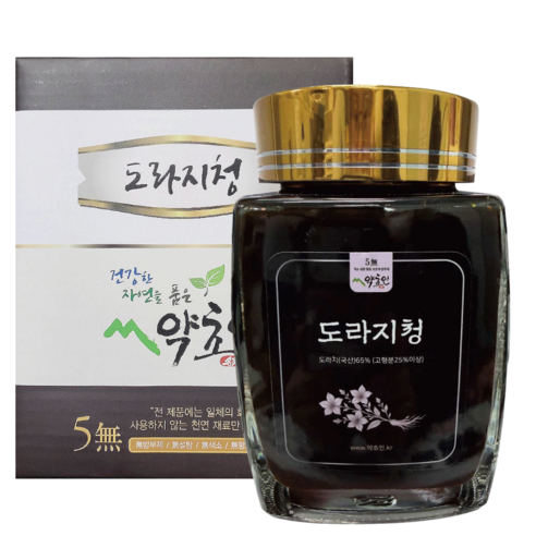 약초인 국내산 도라지청 500g 순수 천연도라지