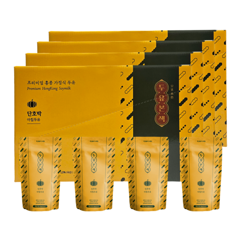 두유본색 식사대용 국산콩 무가당 단호박 두유, 40개, 190ml