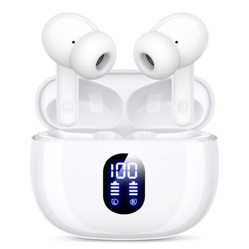 OMIIYA 무선 블루투스 이어폰 ENC 커널형 노이즈 캔슬링 HiFi 고음질 C타입 이어폰