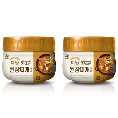 [CO(가공식품(조미료))]다담 된장찌개 양념 840g X 2 (냉장), 840g, 2개