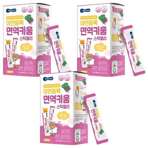 베베쿡 아연듬뿍 면역키움 스틱젤리 14p