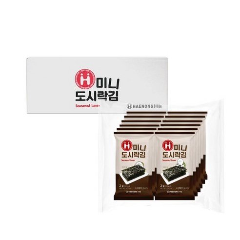 해농 미니 도시락김 2g X 100봉