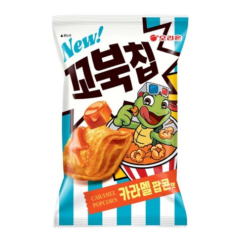 꼬북칩 카라멜팝콘맛, 80g, 10개