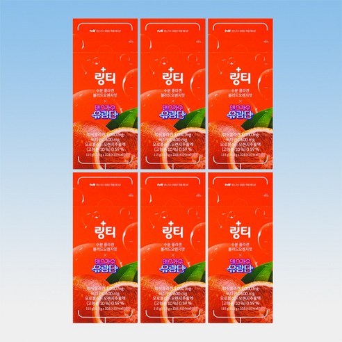 링티 수분 콜라겐 블러드오렌지맛 초저분자 피쉬콜라겐 비타민C 10포 6통 60일분