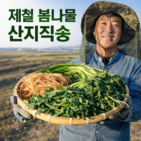 국내산 제철 세발나물 400g 1kg