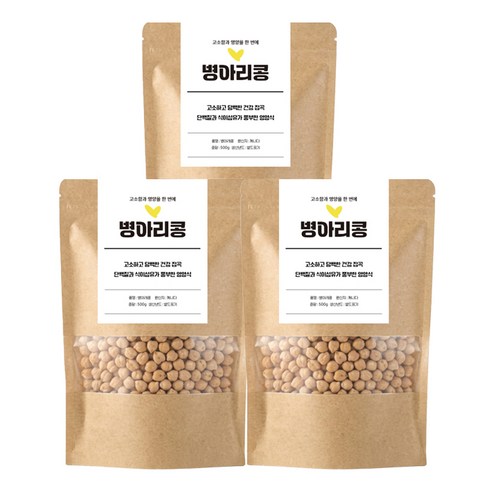 병아리콩 잡곡 건강한밥상 수입산 캐나다 500gx3, 500g, 3개