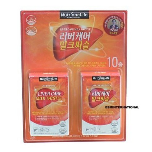 뉴트리원라이프 리버케어 밀크씨슬 1000mgX40캡슐X2개