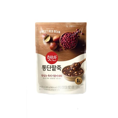 햇반 통단팥죽, 420g, 6개