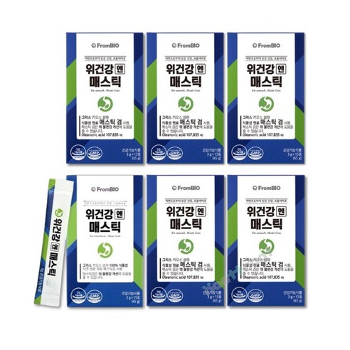위건강엔 매스틱 3g 15포 3개월분 위에좋은 영양제 건강기능식품