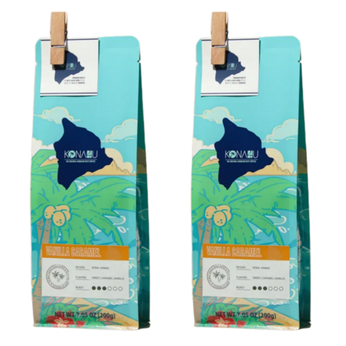 코나포유 세계3대커피 하와이 코나커피 바닐라 카라멜 원두 200g, 에스프레소, 200g, 2개