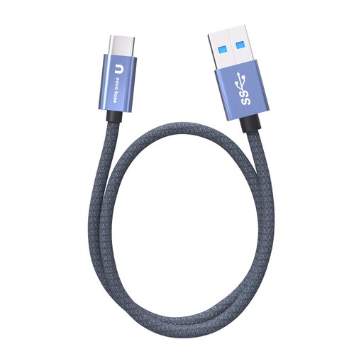 속도빠른 안드로이드오토 케이블 C타입 고속 충전 데이터 케이블 USB3.2 Gen2 A TO C, 블루10Gbps, 100cm, 1개