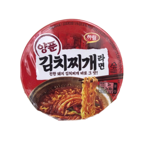 하림 양푼김치찌개라면 컵 102g
