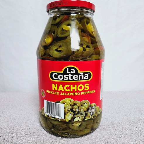 라코스테냐 할라페뇨 페퍼 슬라이스, 1.8kg, 1개