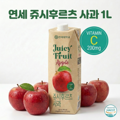 연세 쥬시 후르츠 사과주스 사과 100%