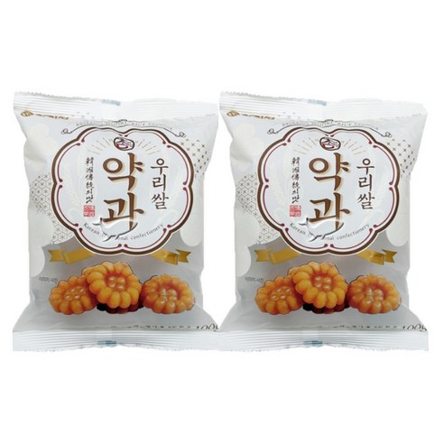 아리랑후드 한입참 우리쌀약과 100g 2개