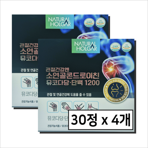 네츄럴올가 소연골 콘드로이친 1200 관절건강 뮤코다당단백 건강기능식품