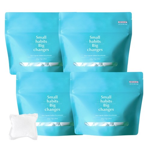 소소이지 캡슐 과탄산소다 표백제, 325g, 4개