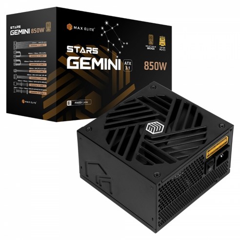 맥스엘리트 맥스엘리트(MAXELITE) STARS GEMINI 850W 80PLUS브론즈 ATX3.1