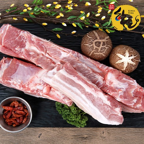 문경쑥돈 냉장 수육용 삼겹살, 4개, 500g