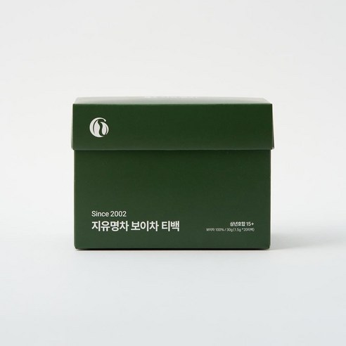 지유명차 삼년호합15+ 티백 (20T) 보이차
