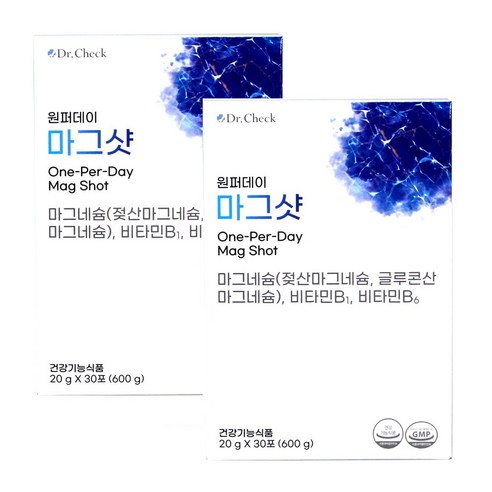 닥터체크 원퍼데이 마그샷 액상 글루콘산 마그네슘 비타민B 30포