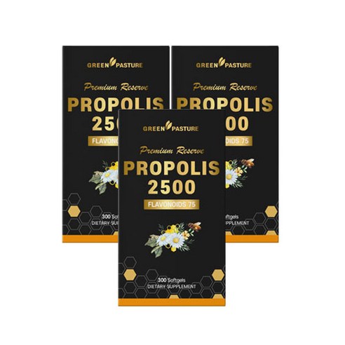 그린파스처 뉴질랜드 프로폴리스 2500mg 180캡슐 플라보노이드 75mg