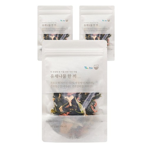 잇더밀 나물한끼 면역 밸런스를 채우는 웰빙 나물밥 재료 씻거나 불리지 않아도 되는 한끼 식사용 오곡 나물 믹스 파우치 ( 솥밥용 비빔밥용 건나물믹스)
