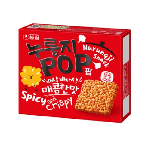 농심 누룽지팝 매콤한맛, 142g, 5개