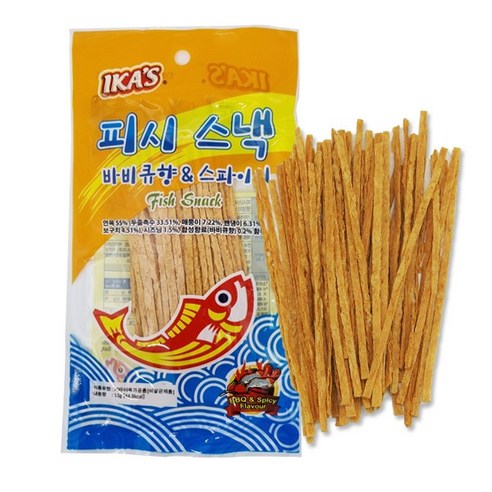 피시스낵 바비큐향&스파이시 13g