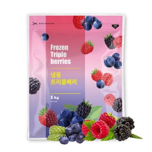맥그로우앤마리 냉동 트리플베리, 1개, 2kg