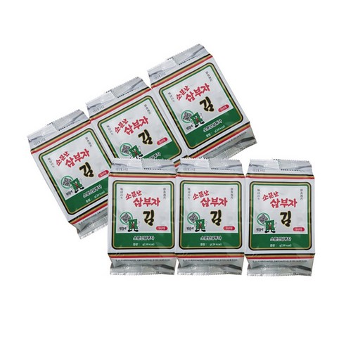 삼부자 도시락김 5g 3봉 12개, 5g, 36개