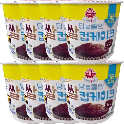 오뚜기 달걀 하나 톡 넣는 쌀컵케이크 초코