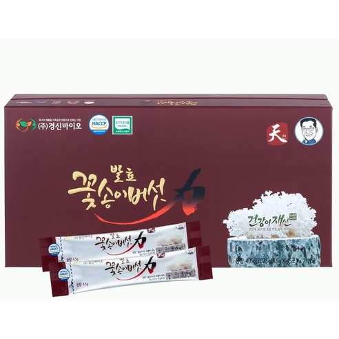 경신바이오 꽃송이 현미 발효 꽃송이버섯 효소 가루 분말 천 스틱형, 1350개, 405g, 4.5g