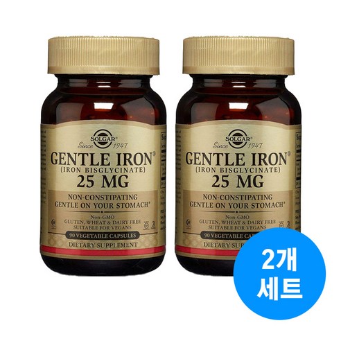 솔가 젠틀 철분 25mg 베지터블 캡슐
