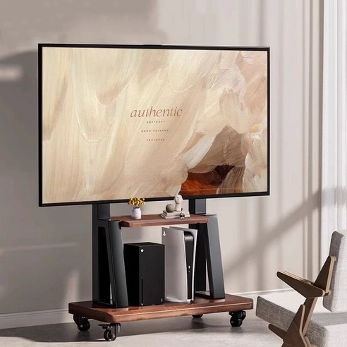 FANOBO 티 비 거 치대 tv거치대 32~75인치 티비스탠드적용 70KG 하중 이동식TV 이동식 tv 거치대, 1개