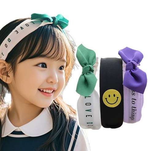 HANNAL 울아이 엄청예쁘지 머리띠 반다나3P세트