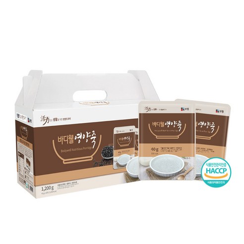 보령 바디웰 영양죽, 30개, 40g