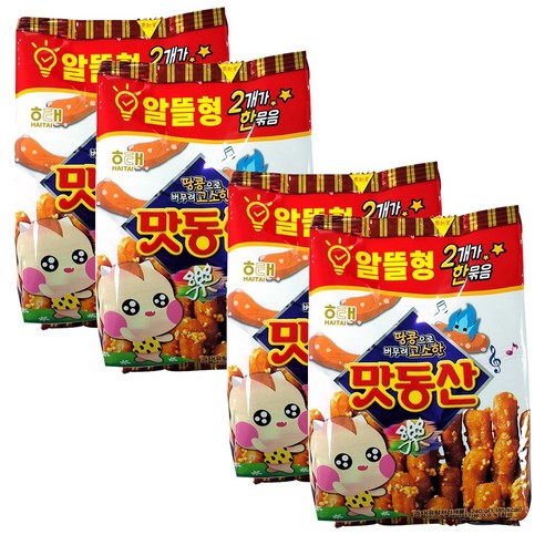 해태제과 고소한 맛동산 대용량, 240g, 4개