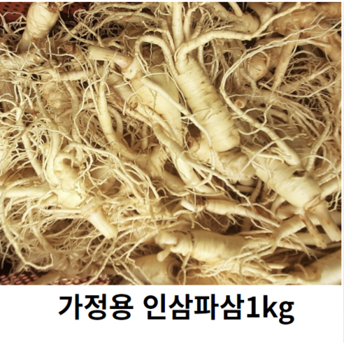 금산인삼파삼1kg  세척수삼5년근 생삼 인삼파삼1kg 세척삼 인삼파지  못난이인삼