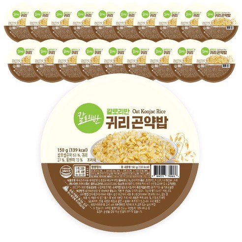 칼로리반 귀리곤약밥, 150g, 20개